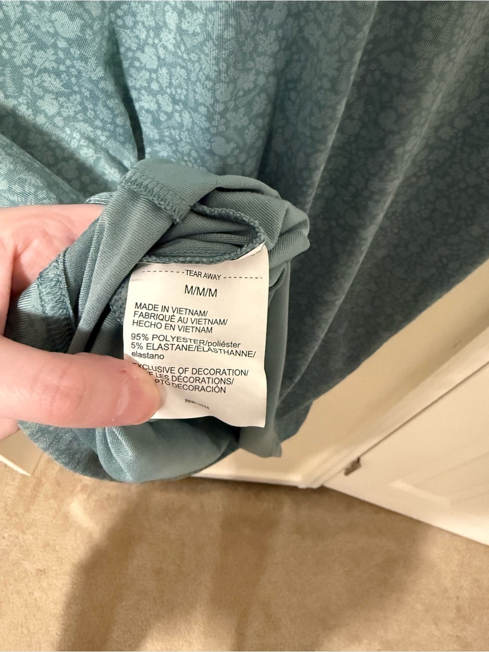 Under Armour Men's Teal Micro-Print Polo with Pinehurst Logo - Picture 6 of 6